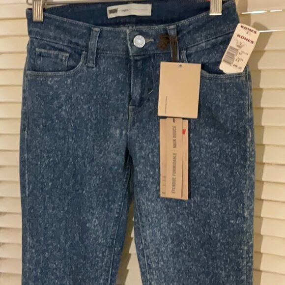 NWT Levi’s leggings 535 super stretch unique appearance ultra low rise 25 waist - Picture 9 of 10